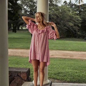 DISO Chateau Nightgown in Pink Wildflower Embroidery, size XS
